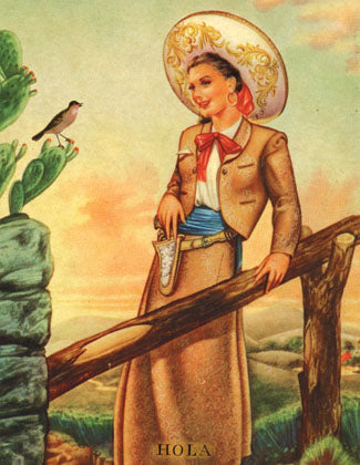 Cart-olina Boxed Note Cards - Cowgirl