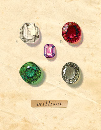 Cart-olina Boxed Note Cards - Gemstones
