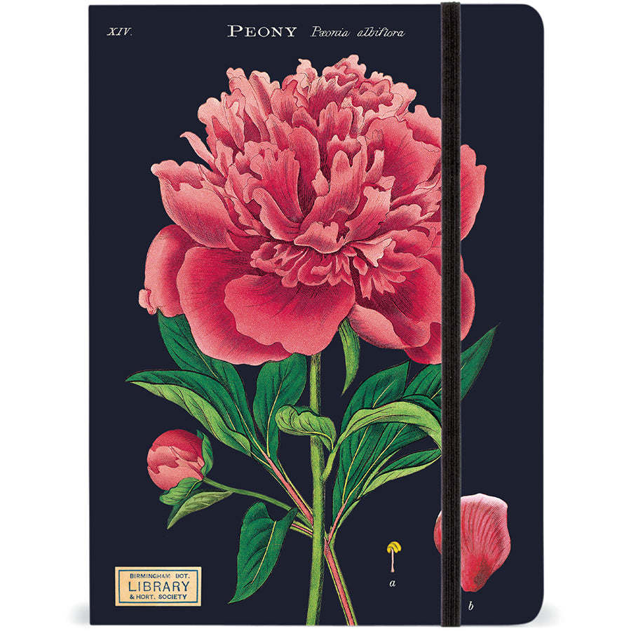Large Notebook with Elastic Closure - Botany
