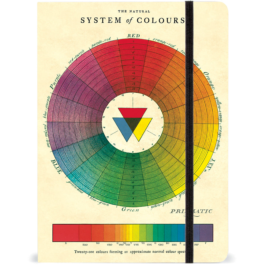Large Notebook with Elastic Closure - Color Wheel