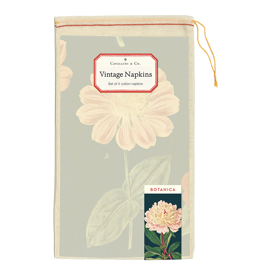 Vintage Cloth Napkin Botanica - Set of 4
