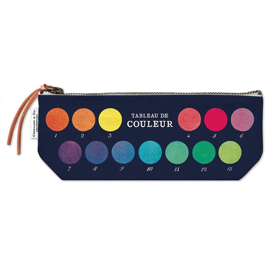 Vintage Mini Zipper Pouch - Table of Colours