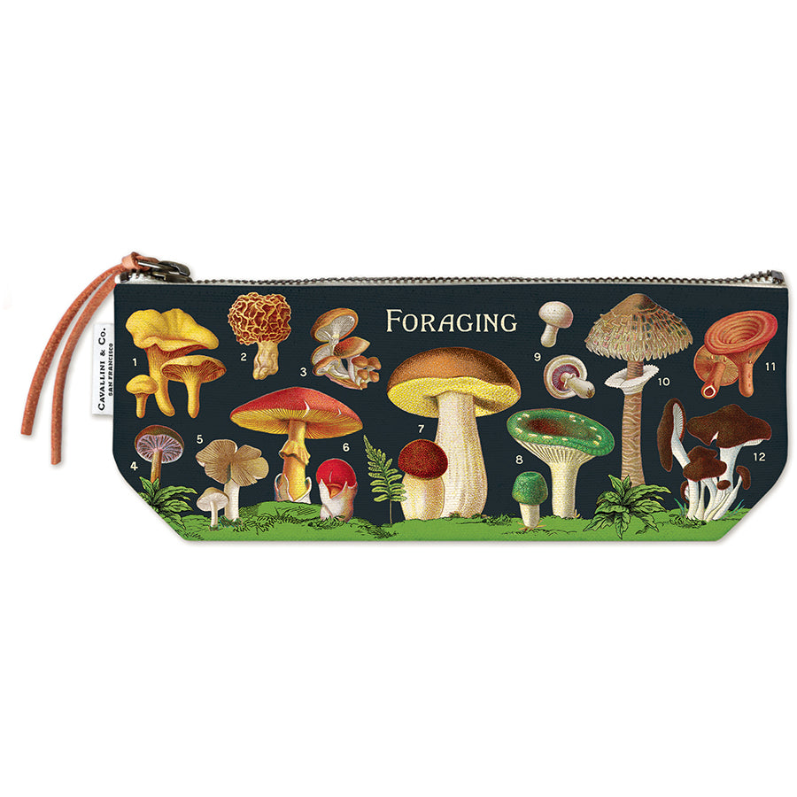 Vintage Mini Zipper Pouch - Foraging