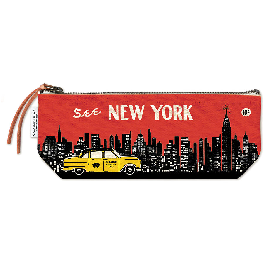 Vintage Mini Zipper Pouch - New York