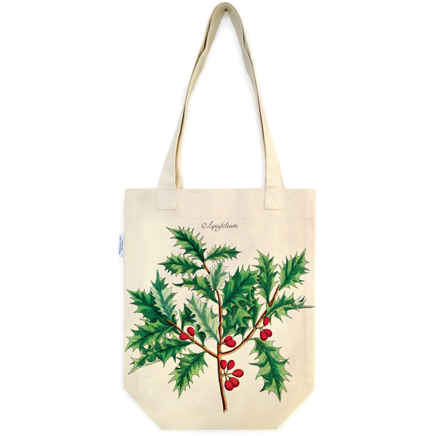 Canvas Tote Bags - Christmas Holly