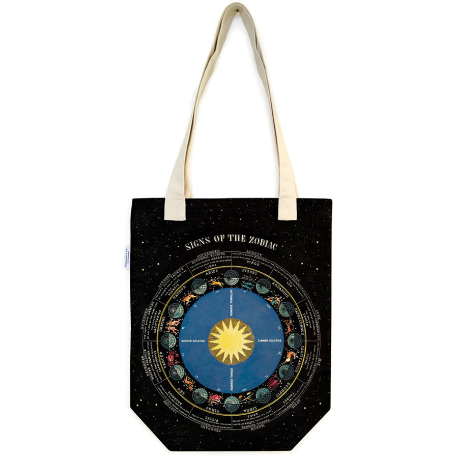 Canvas Tote Bags - Zodiac Chart