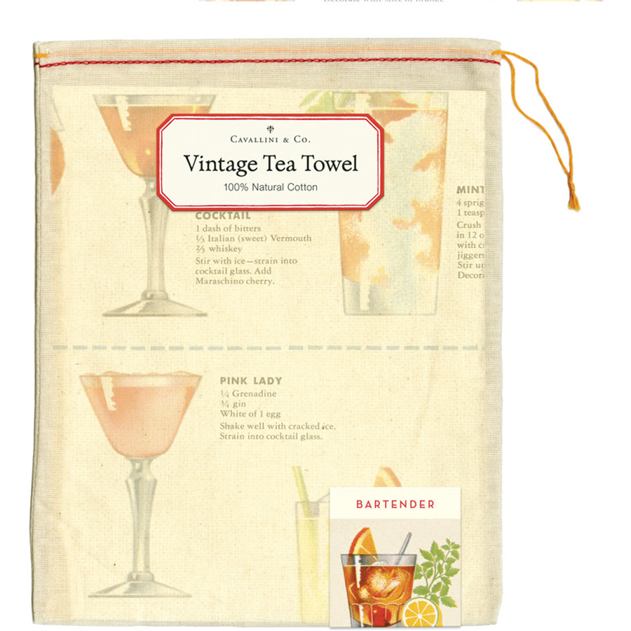 Tea Towel Bartenders Guide
