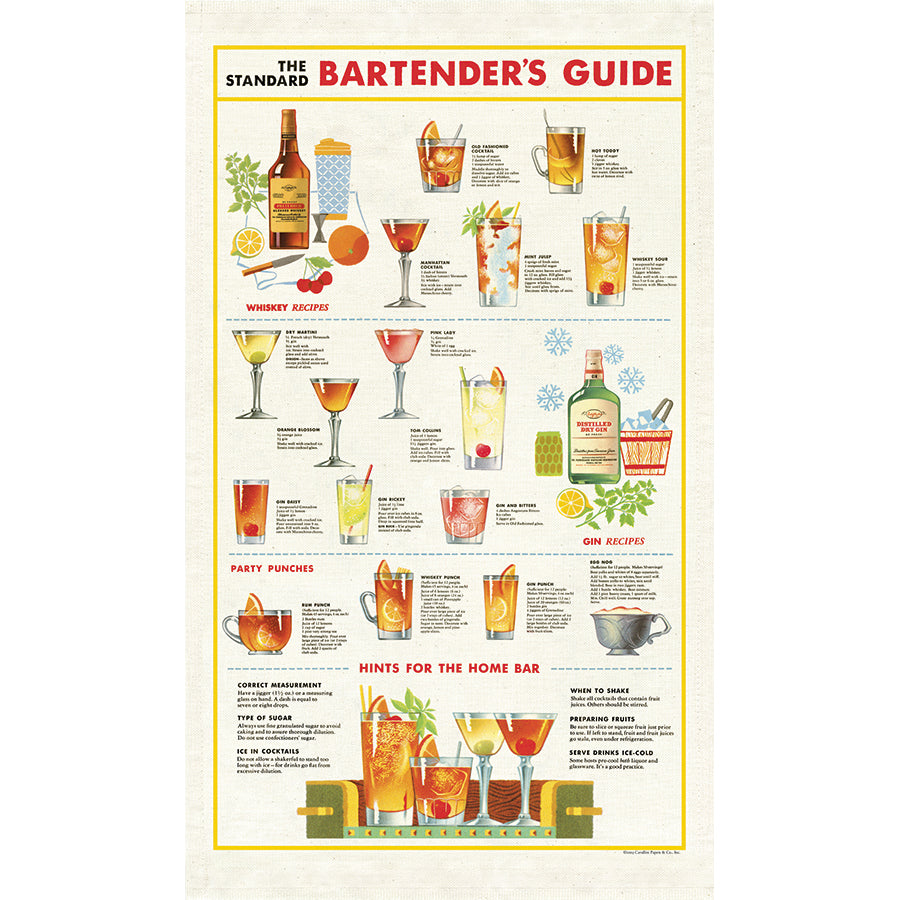 Tea Towel Bartenders Guide