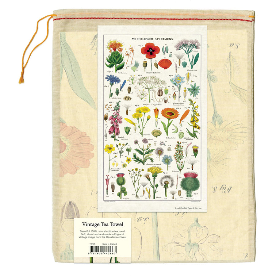 Tea Towel Wildflowers