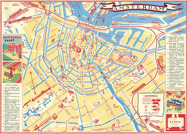 Map of Amsterdam Poster