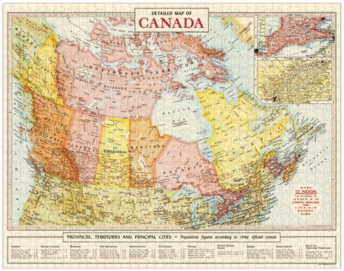Map of Canada 1,000 Piece Puzzle