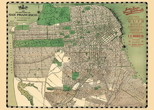Map of San Francisco Poster